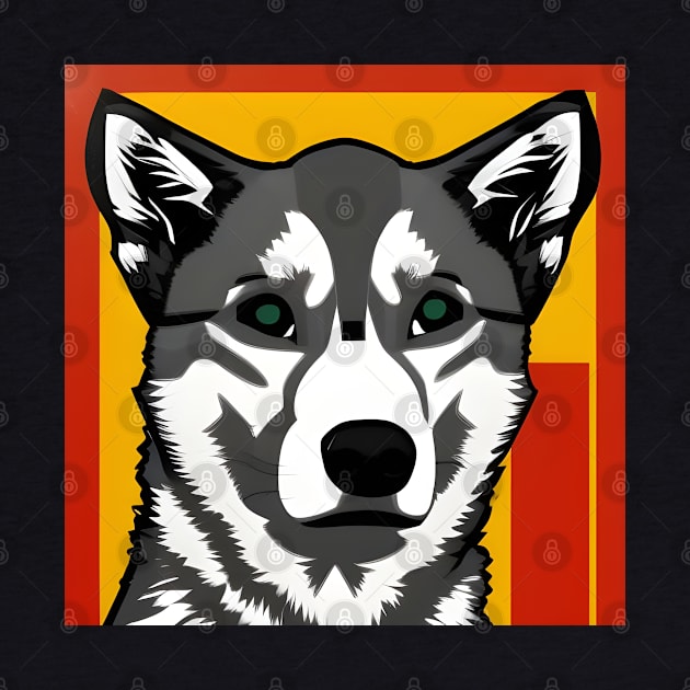 Husky Dog Pet Pop Art by shanestillz